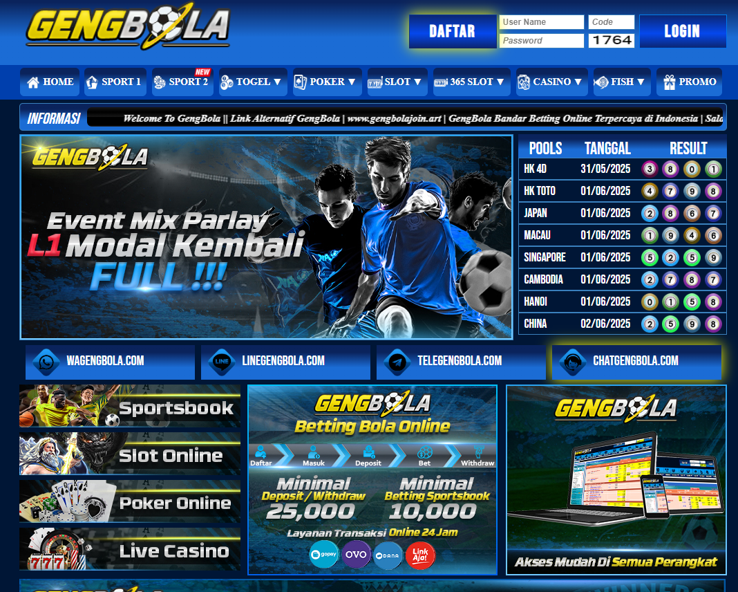 Mix Parlay: Situs Pasukan Gengbola Agen Judi Bola Terpercaya